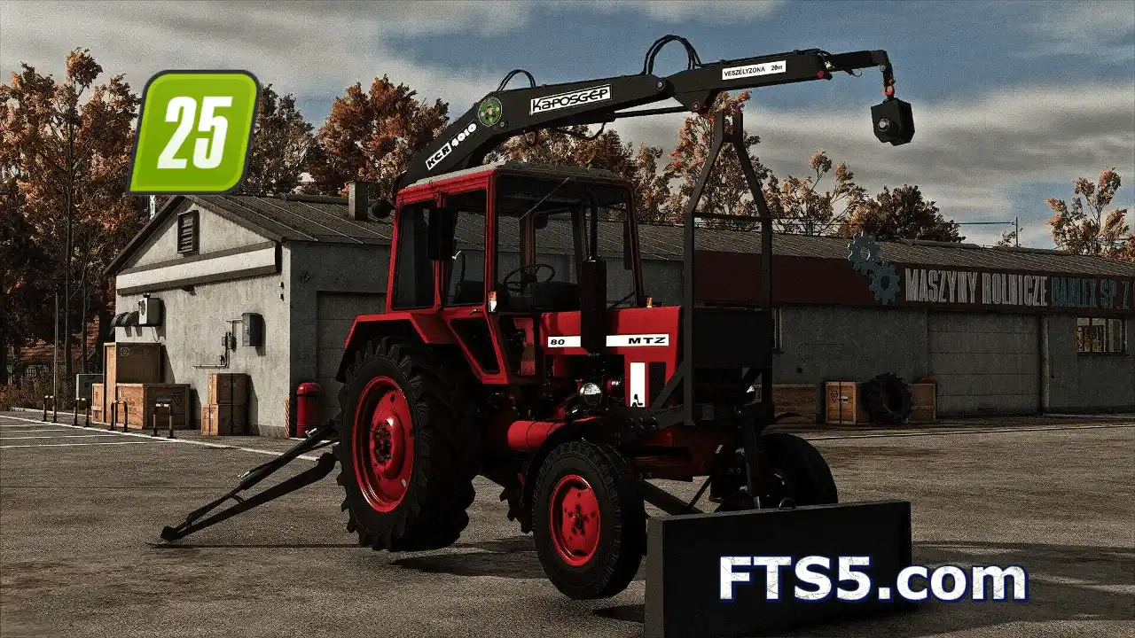 MTZ 80 KCR 4010 起重器版 拖拉机 v1.0