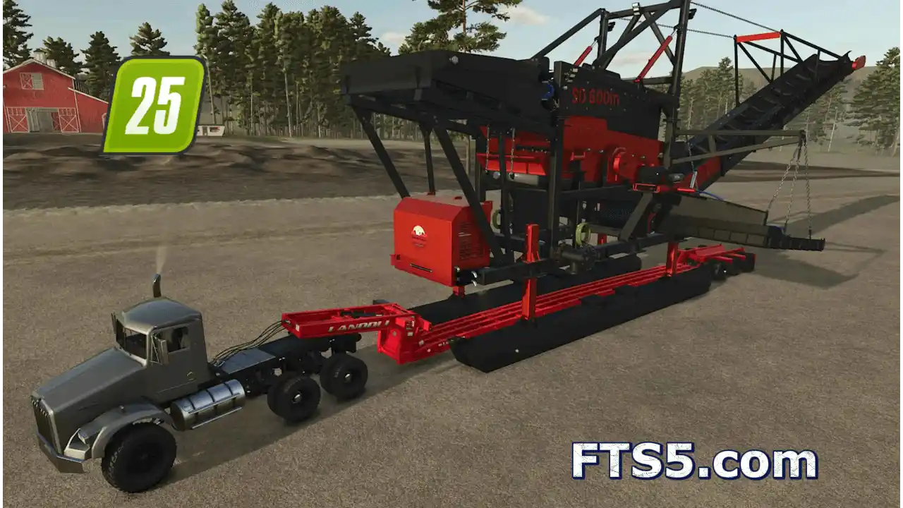 洗矿设备专用_双梁低平板挂车 v1.0