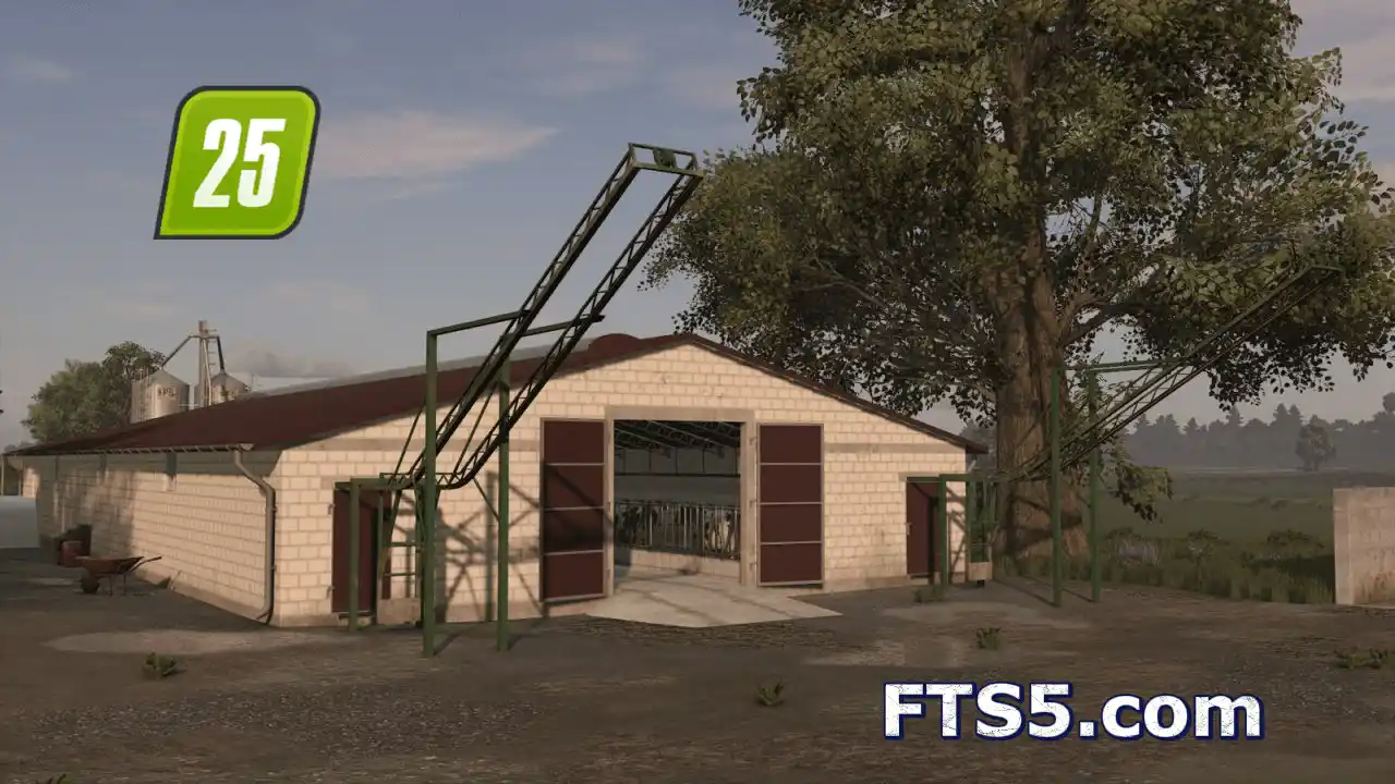 带粪便输送带的牛舍 v1.0