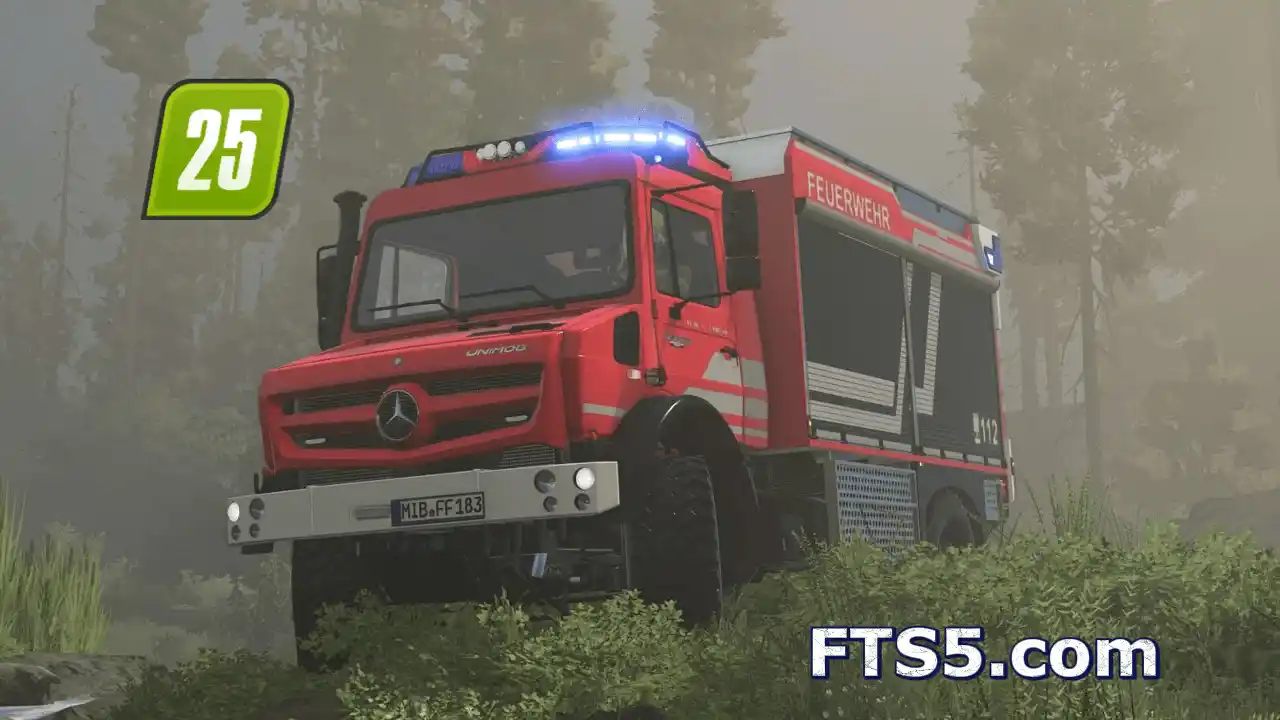 奔驰 乌尼莫克 5023 消防水罐车 v1.0