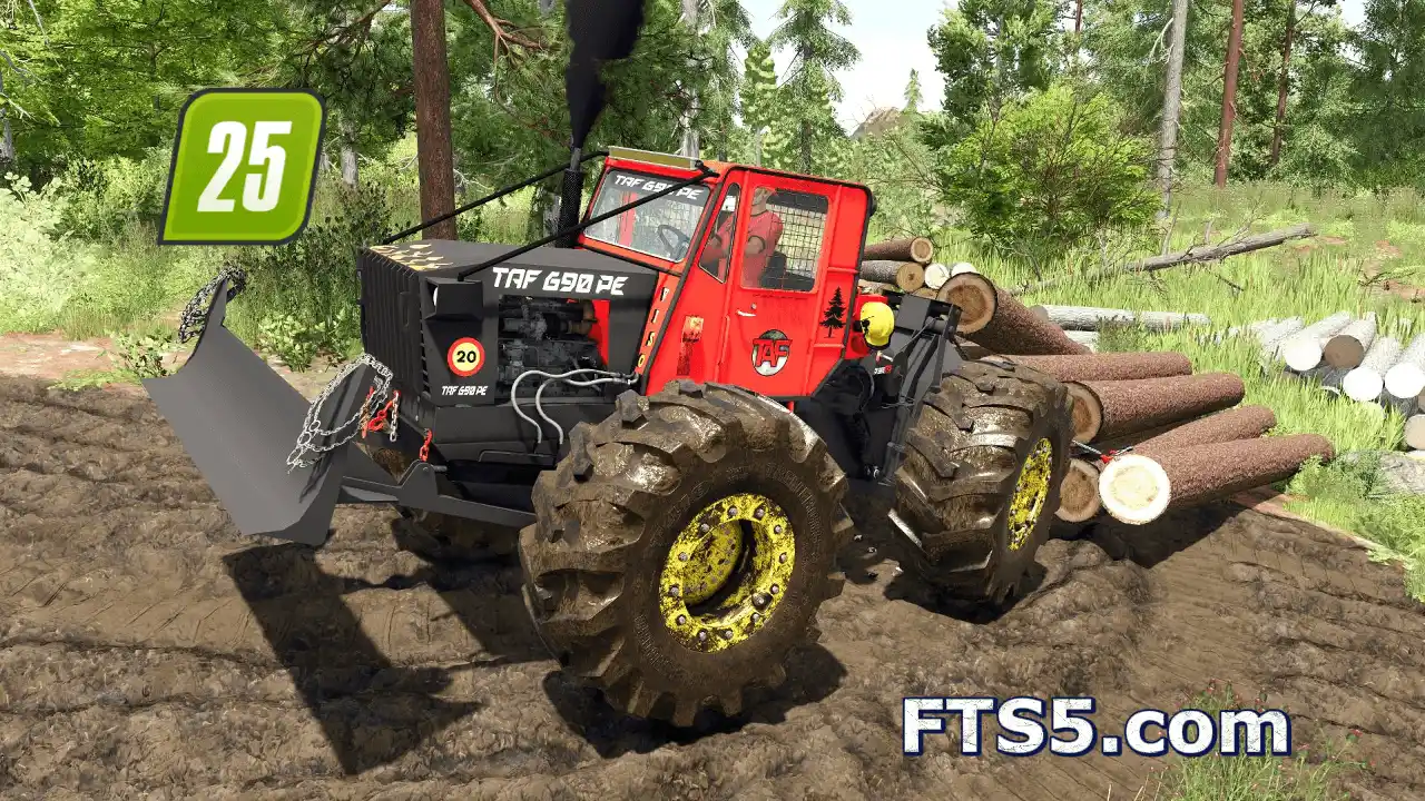 塔夫 TAF 690 PE 4X4 涡轮版 林业拖拉机 v1.0