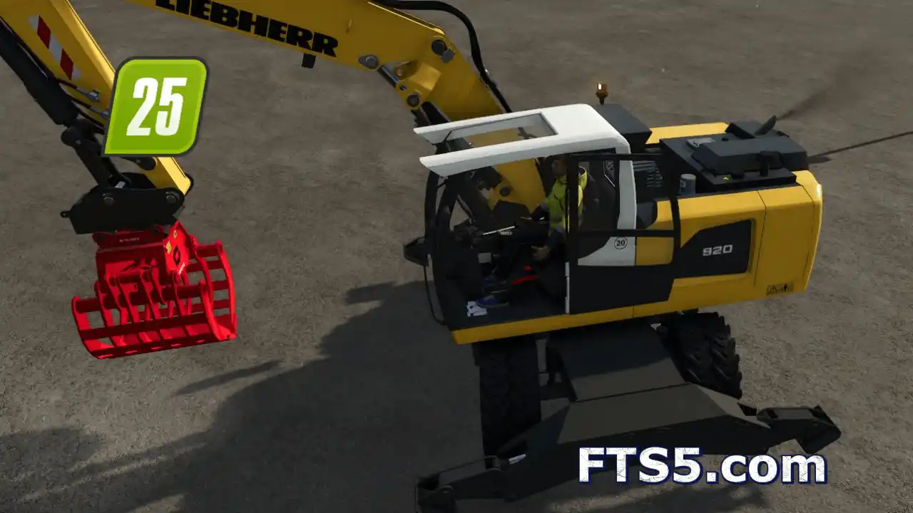 [动态监视器]利勃海尔 A920 Litronic 挖掘机 v1.2