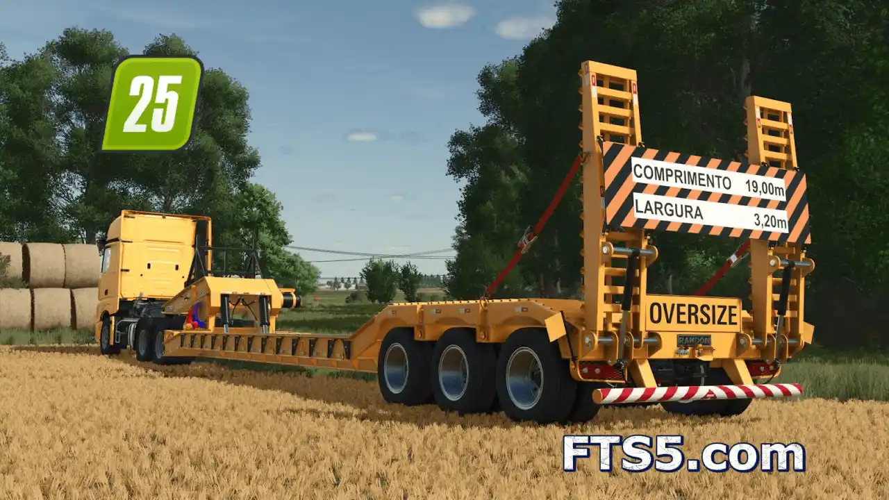 Randon 低平板拖车（可动牵引头）v1.0