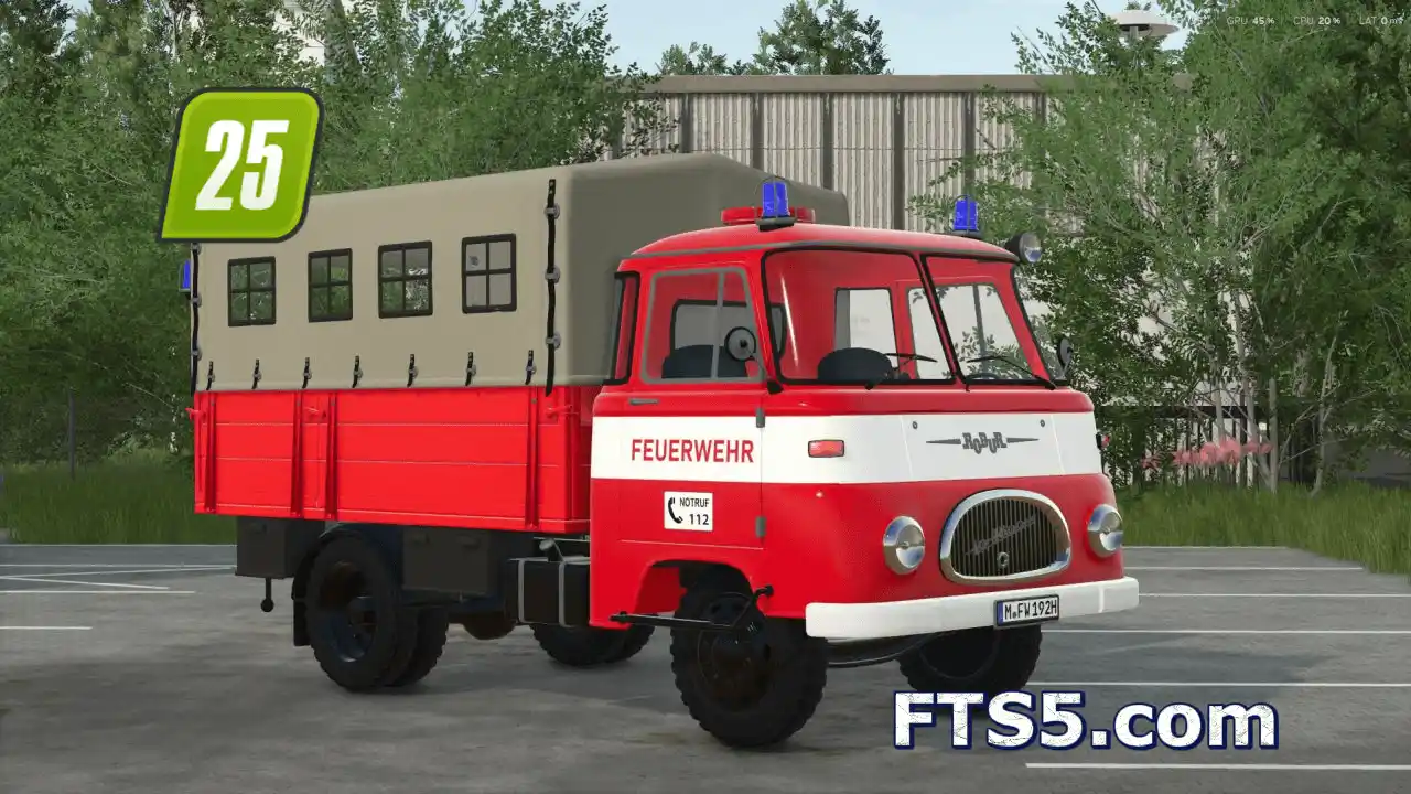 IFA-Robur SW2000 消防车 v1.0