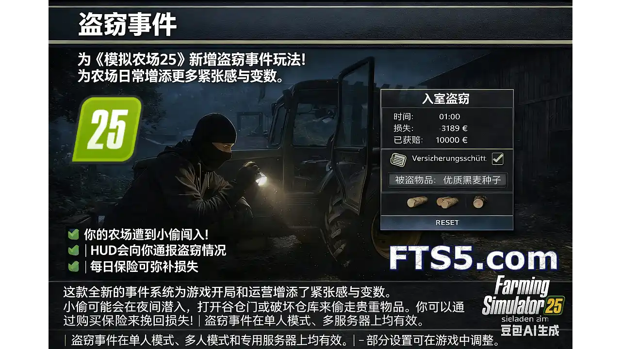 盗窃事件  v1.1.1