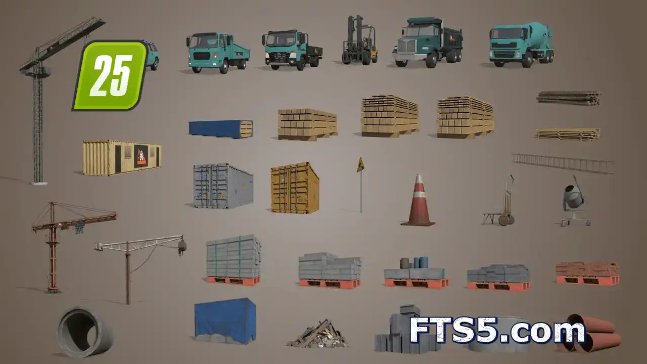 建筑工地装饰物 v1.0