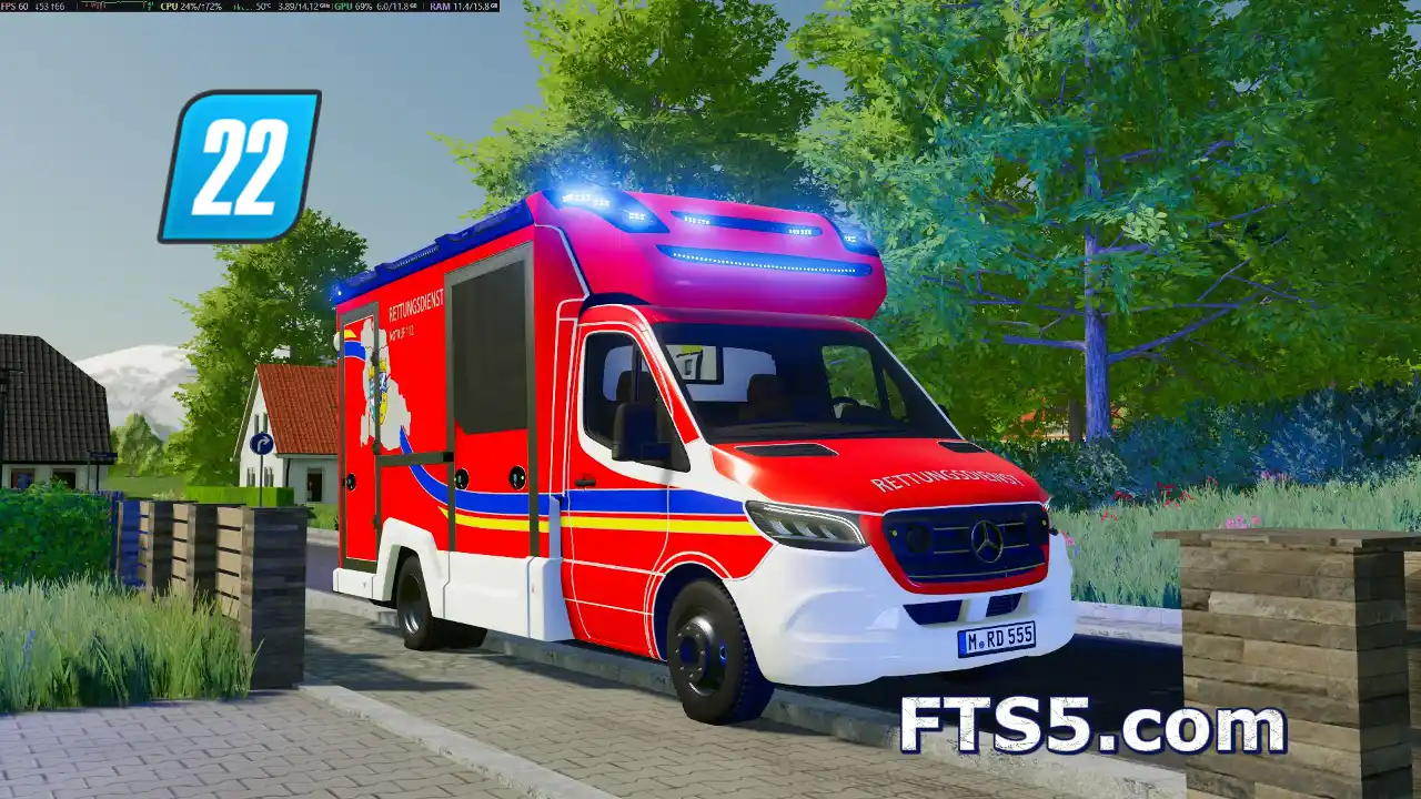 奔驰 凌特 W907 Tigis 欧洲款 急救救护车V1.0.0.0