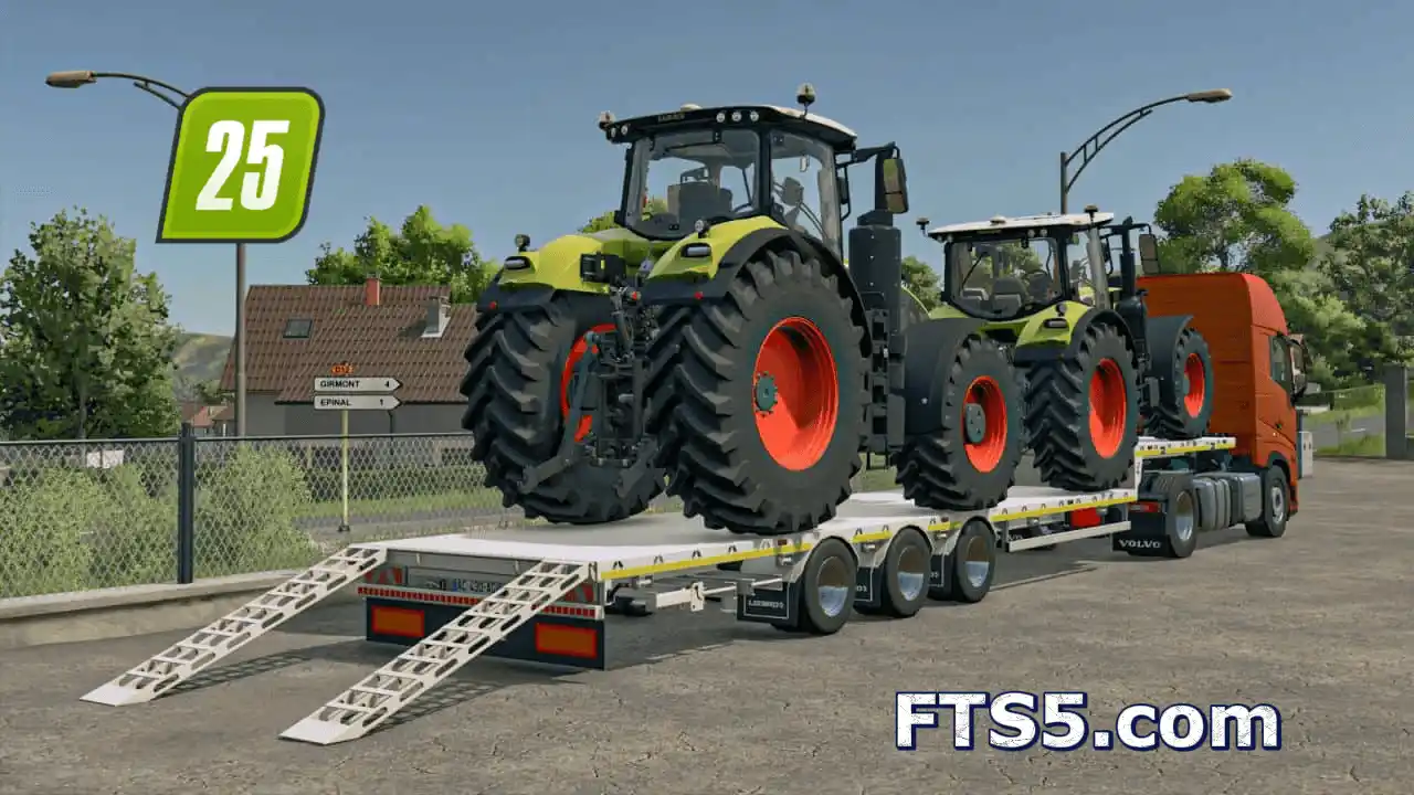 蜥蜴牌草捆半挂车 v1.0