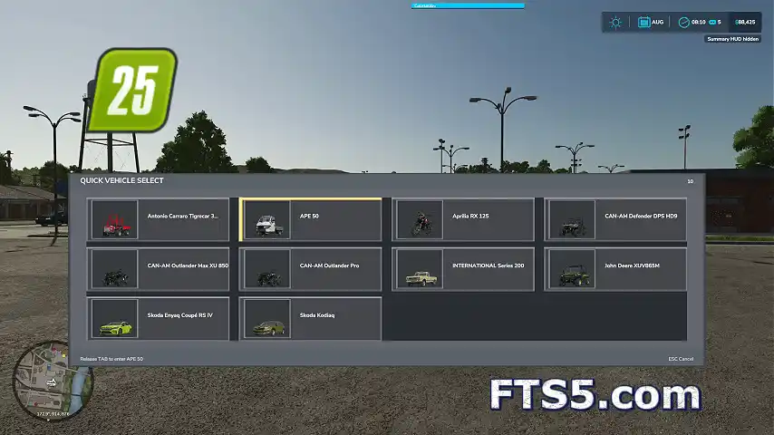 快速车辆选择 v1.0