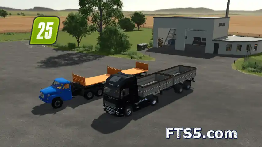 双轴双车斗拖车 v1.0