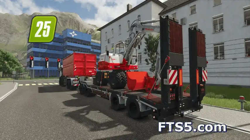 施瓦茨穆勒 四轴低平板拖车 v1.0