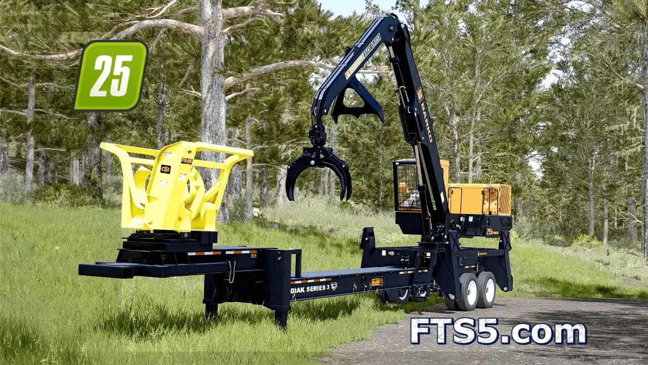 巴科 595B 原木抓斗拖车 v1.0