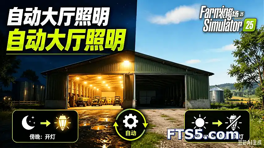 自动大厅照明 v1.0