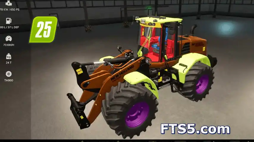 纽荷兰 W190 自定义颜色版 v1.0