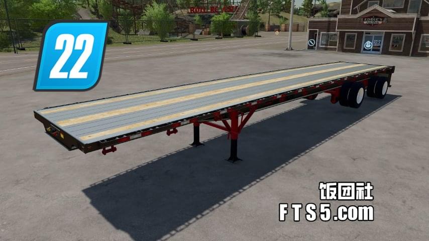 FS22-48 英尺平板拖车-支持通用装载 V1.0.0.9