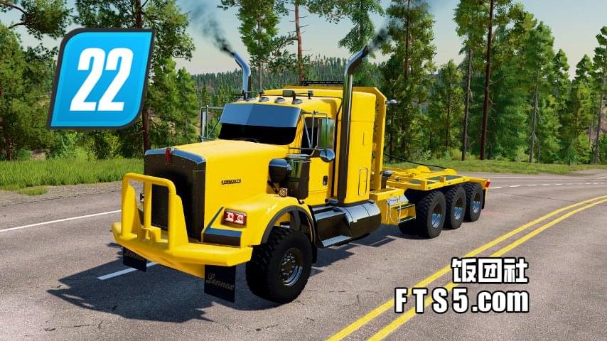 肯沃斯Kenworth T800 绞盘卡车 v1.0