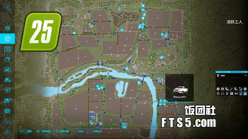 模拟农场22 高贝勒龙地图 AutoDrive自动驾驶 路线 v1.0